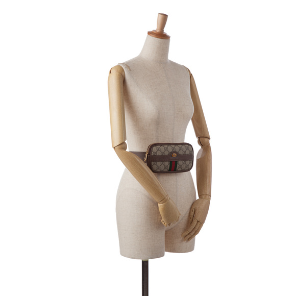 Pre-Loved Gucci GG Supreme Web Ophidia Belt Bag - Picture 11 of 11